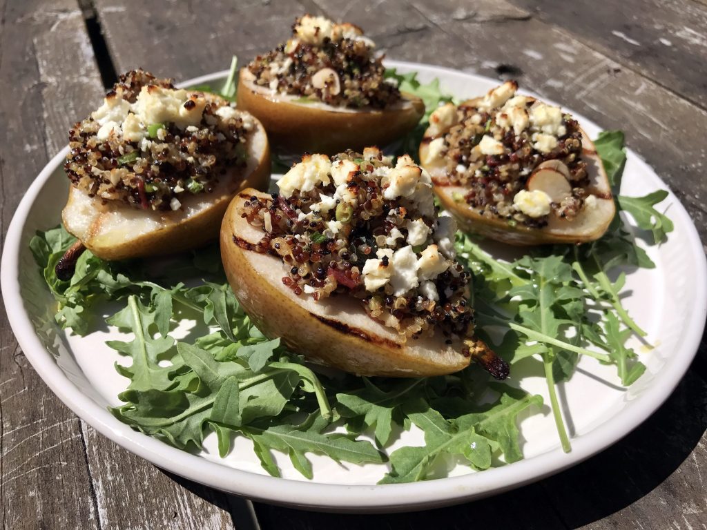 Stuffed Grilled Pears 
